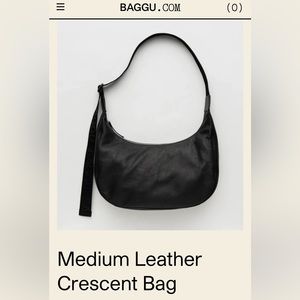 ISO - looking for Baggu Medium Leather Crescent Bag in Black.
